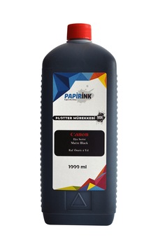 Papirink Canon Uyumlu Plotter Mürekkebi 1000 gr Dye Matte Black Papirink Canon Uyumlu Plotter Mürekkebi 1000 gr Dye Matte Black