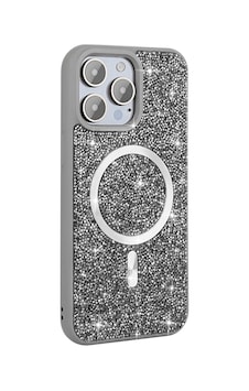Apple Uyumlu iPhone 15 Pro Max Kılıf Pırlanta Tasarımlı M-safe Şarj Özellikli Zore Mozaik Silikon Kapak Apple Uyumlu iPhone 15 Pro Max Kılıf Pırlanta Tasarımlı M-safe Şarj Özellikli Zore Mozaik Silikon Kapak