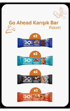 Go Ahead Karışık Bar Paketi - İkişer Paket Go Ahead Karışık Bar Paketi - İkişer Paket