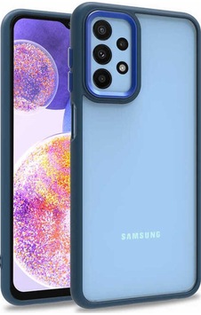 Galaxy A23 Kılıf Zore Flora Kapak Mavi Galaxy A23 Kılıf Zore Flora Kapak Mavi