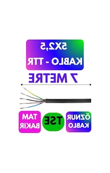 7 Metre Uzunluğunda Siyah Ttr Kablo, 5x2.5 Mm 7 Metre Uzunluğunda Siyah Ttr Kablo, 5x2.5 Mm