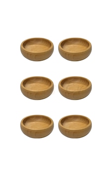 Prestij Bambu Çerezlik Seti 6 Parça, 8 Cm, Modern Ve Dayanıklı