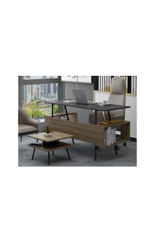 Lagomood İrony Maxi Masa Takımı Antrasit Ceviz 15x25cm