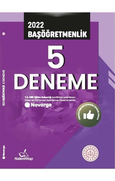 2022 Başöğretmenlik 5 Deneme- Kalem Kitap