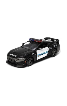 Kinsmart Çek Bırak 2024 Ford Mustang Dark Horse Police Polis Arabası 1:38 Ölçek Kinsmart Çek Bırak 2024 Ford Mustang Dark Horse Police Polis Arabası 1:38 Ölçek