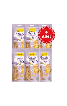 Gimcat Snack Cream Tavuklu & Havuçlu Kısırlaştırılmış Kedi Ödülü 6x15gr 6 Adet Gimcat Snack Cream Tavuklu & Havuçlu Kısırlaştırılmış Kedi Ödülü 6x15gr 6 Adet