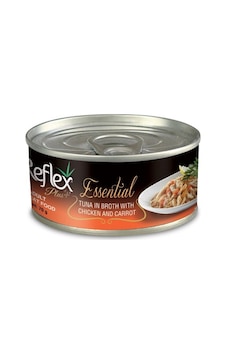 Reflex Plus Essential Ton Balıklı ve Havuçlu Konserve Yetişkin Kedi Maması 24 x 70 G Reflex Plus Essential Ton Balıklı ve Havuçlu Konserve Yetişkin Kedi Maması 24 x 70 G
