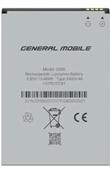 General Mobile GM8 Go 3500 mAh Batarya Pil General Mobile GM8 Go 3500 mAh Batarya Pil