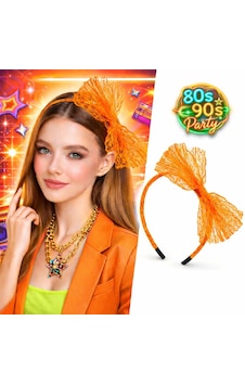 80 Ler 90 Lar Neon Turuncu Dantel Taç Fiyonklu 5477 0 80 Ler 90 Lar Neon Turuncu Dantel Taç Fiyonklu 5477 0