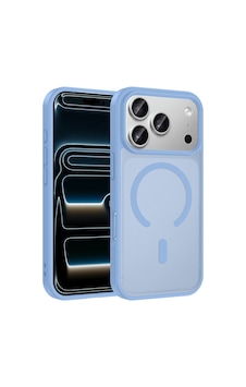 İphone 18 Pro Max Kılıf M-safe Şarj Özellikli Zore Babet Kapak - Açık Mavi İphone 18 Pro Max Kılıf M-safe Şarj Özellikli Zore Babet Kapak - Açık Mavi