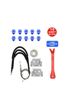 Citroen C5 2008-2016 Sag Ön Cam Kriko Tamir Seti (10 Klips + Apar 73144900 Citroen C5 2008-2016 Sag Ön Cam Kriko Tamir Seti (10 Klips + Apar 73144900