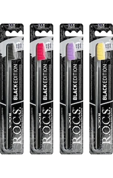 Rocs Black Edıtıon Beyazlatıcı Diş Fırçası 4'lü Rocs Black Edıtıon Beyazlatıcı Diş Fırçası 4'lü