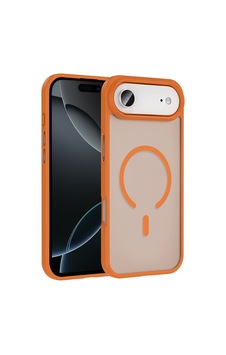 Zore İphone 17 Air Kılıf M-safe Şarj Özellikli Mat Arka Yüzey Ogaa Sio Kapak - Turuncu Zore İphone 17 Air Kılıf M-safe Şarj Özellikli Mat Arka Yüzey Ogaa Sio Kapak - Turuncu