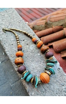 Boncuk Ay Kolye Şık Hediye Model 8eae9a Çok Renkli Boncuk Ay Kolye Şık Hediye Model 8eae9a Çok Renkli