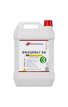 Hidrojen %3 Saflık Peroksit Oksijenli Su 5 KG Hidrojen %3 Saflık Peroksit Oksijenli Su 5 KG