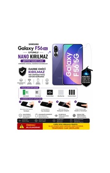Samsung Galaxy F56 İle Tam Uyumlu Nano Hidrojel Kırılmaz Ekran Koruyucu Film Samsung Galaxy F56 İle Tam Uyumlu Nano Hidrojel Kırılmaz Ekran Koruyucu Film