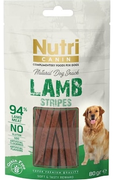 Nutri Canin Tahılsız Kuzulu Şeritler Köpek Ödül Sı 80gr