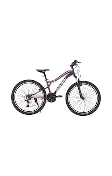 Bisan Gazelle Kadın Dağ Bisikleti 37cm V 27.5 Jant 21 Vites Metalik Mor Açık Pembe Çok Renkli
