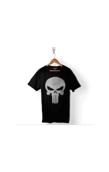 The Crazy Punisher Cezalandırıcı Frank Castle Baskılı Tişört Unisex T-shirt 001 The Crazy Punisher Cezalandırıcı Frank Castle Baskılı Tişört Unisex T-shirt 001