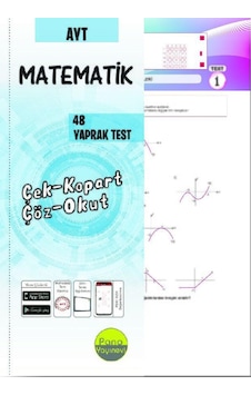 Pano Yayınları Ayt Matematik Yaprak Testleri 48 Adet Çek Kopart Pano Yayınları Ayt Matematik Yaprak Testleri 48 Adet Çek Kopart