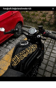 Kelime-i Tevhid Hat Stickers 40 10 Arac Oto Motorsiklet Ayna Uyumlu Sticker Kalite Araç Oto