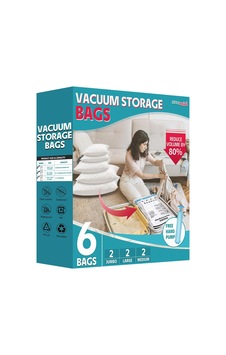 6'li Paket Vakum Saklama Torbaları, Giysiler, Yorganlar, Battaniyeler İçin Vakumlu Mühür Torbaları, El Pompalı Yer 6'li Paket Vakum Saklama Torbaları, Giysiler, Yorganlar, Battaniyeler İçin Vakumlu Mühür Torbaları, El Pompalı Yer
