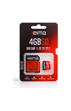 Eima 4gb Sd Kart Sdhc, Adaptörlü, Güvenilir Depolama Eima 4gb Sd Kart Sdhc, Adaptörlü, Güvenilir Depolama