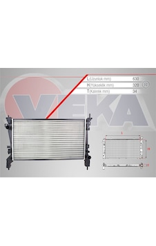 Veka 16 1824 Radyatör Fıat Fıorıno 1 3 Mjt 07 /peugeot Bıpper Veka 16 1824 Radyatör Fıat Fıorıno 1 3 Mjt 07 /peugeot Bıpper