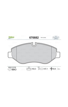 Valeo 670882 Fren Balatası Ön Mercedes W639 W447 B906 . Vw Crafter 30-35-50 A0044208320-2e0698151 1 Takım Valeo 670882 Fren Balatası Ön Mercedes W639 W447 B906 . Vw Crafter 30-35-50 A0044208320-2e0698151 1 Takım