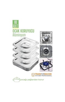 Ocak Koruyucu Folyo - Kızartma Yemek Yağ Koruyucu Folyo 10 Adet