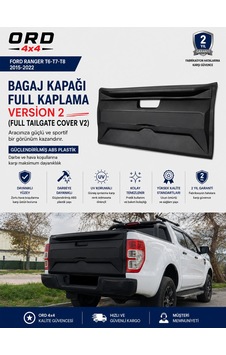 Ford Ranger Bagaj Kapağı Kaplama T6-t7-t8 2015-2022 Ford Ranger Bagaj Kapağı Kaplama T6-t7-t8 2015-2022