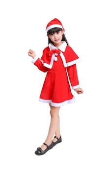 Dilek Kostüm Noel Anne Çocuk Kıyafeti Kız Çocuğu Noel Baba Kostümü Kırmızı - Beyaz Dilek Kostüm Noel Anne Çocuk Kıyafeti Kız Çocuğu Noel Baba Kostümü Kırmızı - Beyaz