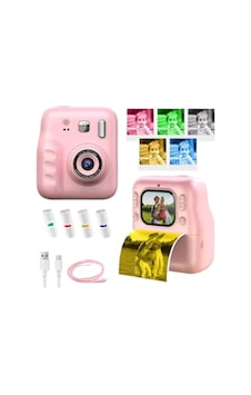 Çocuk Dijital Fotoğraf Makinesi Anında Baskı Ve Hd Video Kayıt Özellikli 5 Kalem Ve 4 Rulo Kağıt Çocuk Kamera Çocuk Dijital Fotoğraf Makinesi Anında Baskı Ve Hd Video Kayıt Özellikli 5 Kalem Ve 4 Rulo Kağıt Çocuk Kamera