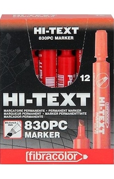 Hi-Text Permanent Kalemi Kırmızı 12Li Paket Yuvarlak Uç Hi-Text Permanent Kalemi Kırmızı 12Li Paket Yuvarlak Uç