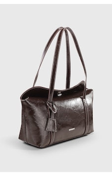 Housebags Rugan Kahverengi Kapaklı Bowling Omuz Çantası 270 Rugan Kahverengi Housebags Rugan Kahverengi Kapaklı Bowling Omuz Çantası 270 Rugan Kahverengi