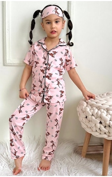 Kız Çocuk Gömlek Yaka Kısa Kollu Düğmeli Kelebek - Ceylan Desenli Pijama Takımı 3 Parça Ceylan Çok Renkli Kız Çocuk Gömlek Yaka Kısa Kollu Düğmeli Kelebek - Ceylan Desenli Pijama Takımı 3 Parça Ceylan Çok Renkli