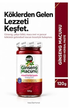Ginseng Macunu - Çakşır Kökü - Maça Root - Pancar Kökü 120 Gr Ginseng Macunu - Çakşır Kökü - Maça Root - Pancar Kökü 120 Gr