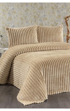 Granada Peluş Çift Kişilik Yatak Örtüsü Cappucino Cappuccino Granada Peluş Çift Kişilik Yatak Örtüsü Cappucino Cappuccino