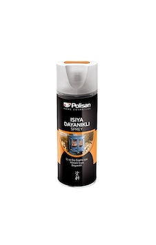 Polisan Isıya Dayanıklı Sprey Boya Siyah 400 ML