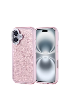 Apple Uyumlu iPhone 16 Kılıf Taşlı Tasarımlı Zore Kapi Kapak Pembe Apple Uyumlu iPhone 16 Kılıf Taşlı Tasarımlı Zore Kapi Kapak Pembe