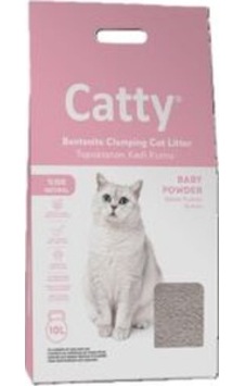 Catty Bebek Pudra Kokulu Bentonit Kedi Kumu Mükemmel Topaklaşma ve Koku Kontrolü 10 L Catty Bebek Pudra Kokulu Bentonit Kedi Kumu Mükemmel Topaklaşma ve Koku Kontrolü 10 L