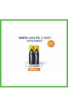 Vaveni Marka Aaa İnce Kalem Pil 1.5v Super Heavy Duty R03 Çinko Karbon 2li 1 Paket Arz