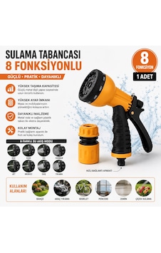 8 Fonksiyonlu Sulama Tabancası Hızlı Bağlantı Aparatlı Bahçe Sulama Tabancası 2pcs 8 Fonksiyonlu Sulama Tabancası Hızlı Bağlantı Aparatlı Bahçe Sulama Tabancası 2pcs