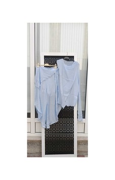 Çınar Boutique Asimetrik Tül Etek Pantalon Mavi Mavi Çınar Boutique Asimetrik Tül Etek Pantalon Mavi Mavi