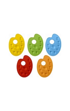 Brons Plastik Resim Paleti Renkli BR-288 12 ADET