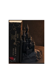 Şato Kitap Tutucu Gotik Kale Kitap Desteği 3d Baskı Dekoratif Kitaplık Aksesuarı Siyah Şato Kitap Tutucu Gotik Kale Kitap Desteği 3d Baskı Dekoratif Kitaplık Aksesuarı Siyah