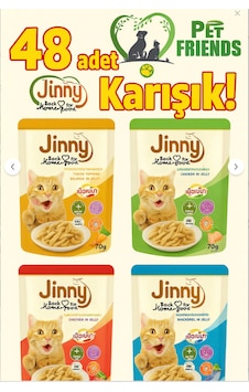 Jınny Karışık Yaş Mama 48 Adet Jınny Karışık Yaş Mama 48 Adet