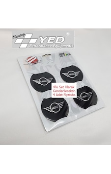 Jant Göbeği Arma Mini Cooper 60Mm 4'Lü Siyah Alüminyum Yapıştırma Jant Göbeği Arma Mini Cooper 60Mm 4'Lü Siyah Alüminyum Yapıştırma