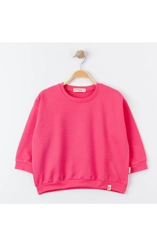 Tiffany Tekstil Tiffany Sweatshirt Oversize Theme Fuşya