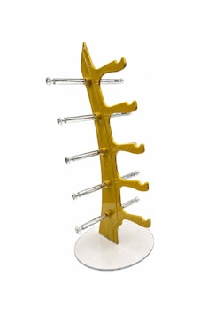 5'li Yelken Model Gold Gözlük Standı Akrilik 5 Bölmeli Organizer 5'li Yelken Model Gold Gözlük Standı Akrilik 5 Bölmeli Organizer
